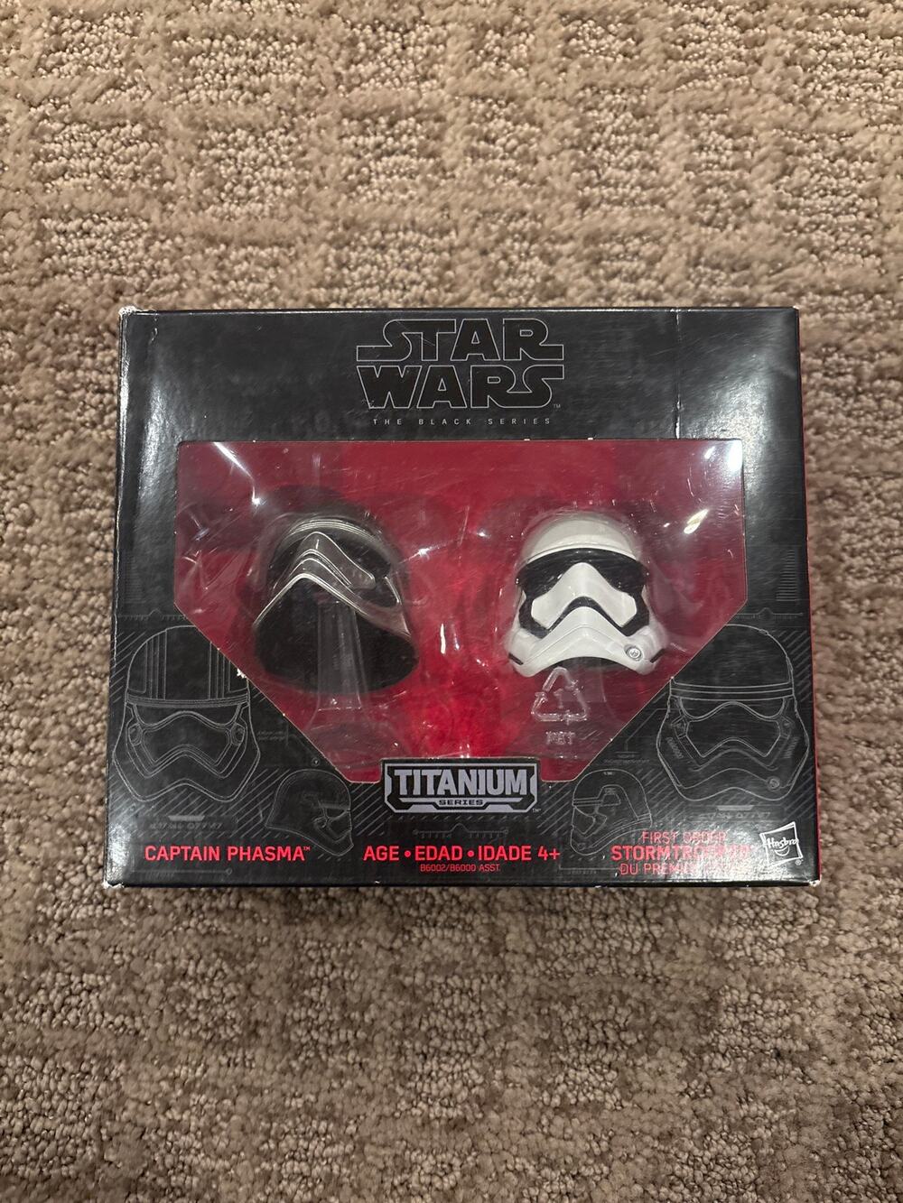 Star Wars Titanium Series #02 Captain Phasma & First Order Stormtrooper Helmets